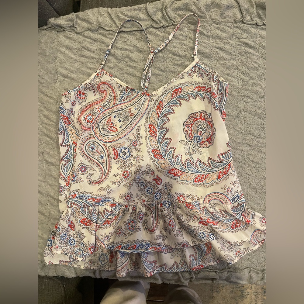 Abercrombie satin material tank top size extra small